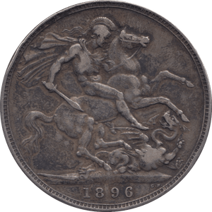 1896 CROWN ( VF ) 8 - Crown - Cambridgeshire Coins