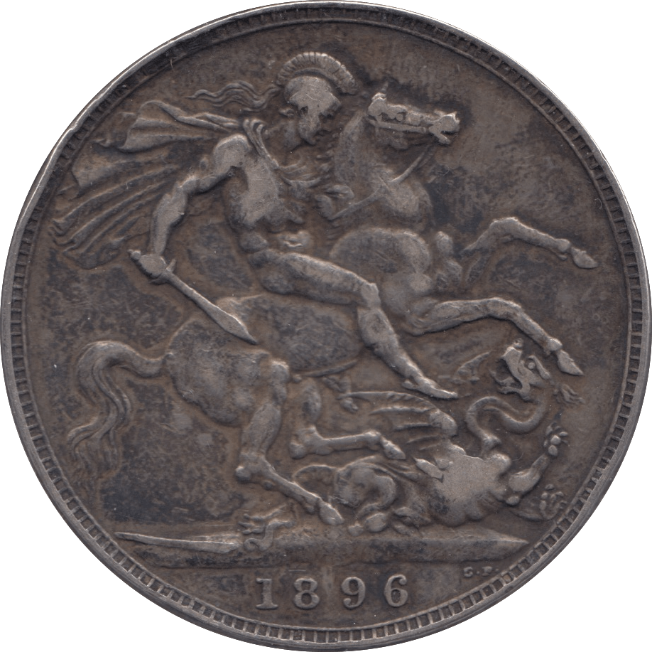 1896 CROWN ( VF ) 8 - Crown - Cambridgeshire Coins