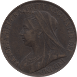 1896 FARTHING 2 ( GVF ) 59 - Farthing - Cambridgeshire Coins