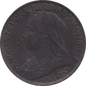 1896 FARTHING ( AUNC ) 23 - Farthing - Cambridgeshire Coins