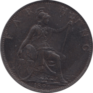 1896 FARTHING ( AUNC ) 23 - Farthing - Cambridgeshire Coins