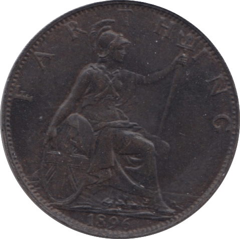1896 FARTHING ( AUNC ) 23 - Farthing - Cambridgeshire Coins