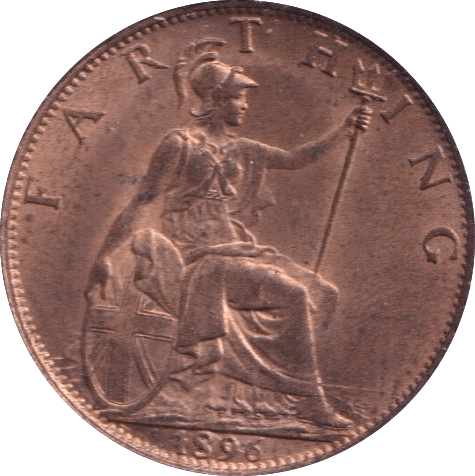 1896 FARTHING ( BU ) - Farthing - Cambridgeshire Coins