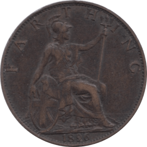 1896 FARTHING ( GVF ) 1 - Farthing - Cambridgeshire Coins