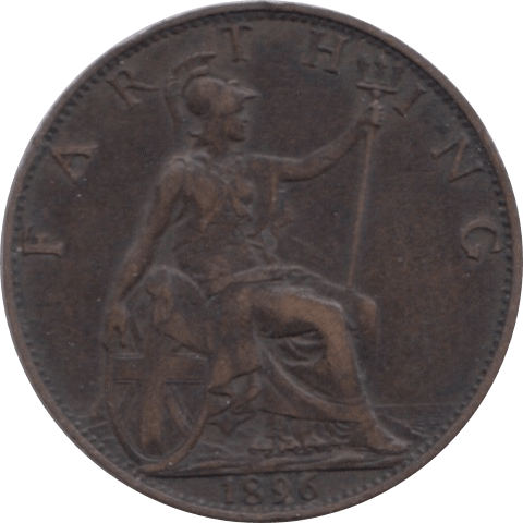 1896 FARTHING ( GVF ) 1 - Farthing - Cambridgeshire Coins