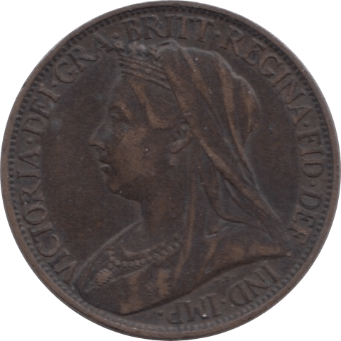 1896 FARTHING ( GVF ) 1 - Farthing - Cambridgeshire Coins