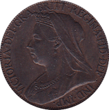 1896 FARTHING ( UNC ) B - Farthing - Cambridgeshire Coins