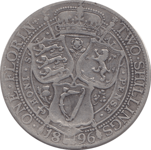 1896 FLORIN ( FINE ) 4 - Florin - Cambridgeshire Coins