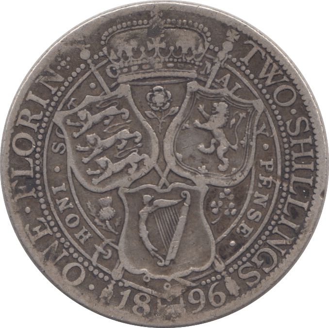 1896 FLORIN ( FINE ) - Florin - Cambridgeshire Coins