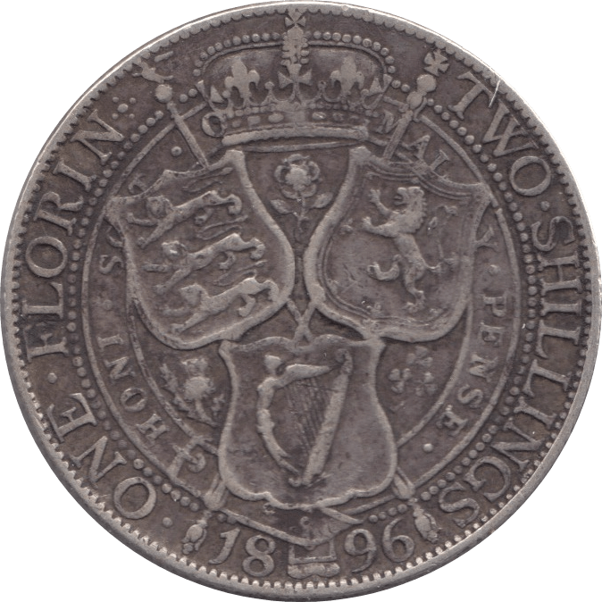 1896 FLORIN ( GF ) 2 - Florin - Cambridgeshire Coins
