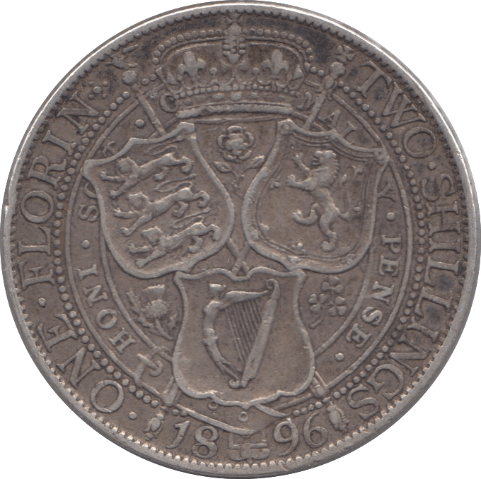 1896 FLORIN ( VF ) 8 - Florin - Cambridgeshire Coins