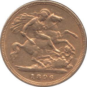 1896 GOLD HALF SOVEREIGN ( GVF ) - Half Sovereign - Cambridgeshire Coins