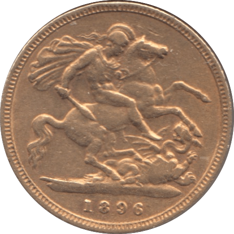 1896 GOLD HALF SOVEREIGN ( GVF ) - Half Sovereign - Cambridgeshire Coins