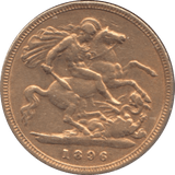 1896 GOLD HALF SOVEREIGN ( GVF ) - Half Sovereign - Cambridgeshire Coins