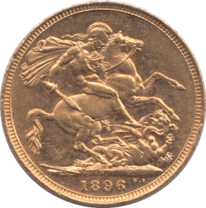 1896 GOLD SOVEREIGN ( AUNC ) MELBOURNE MINT - Sovereign - Cambridgeshire Coins