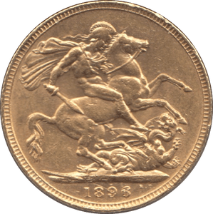 1896 GOLD SOVEREIGN ( AUNC ) - Sovereign - Cambridgeshire Coins