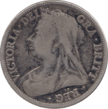 1896 HALFCROWN ( FINE ) 11 - Halfcrown - Cambridgeshire Coins