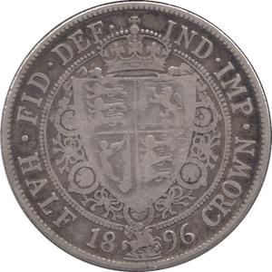 1896 HALFCROWN ( FINE ) 11 - Halfcrown - Cambridgeshire Coins