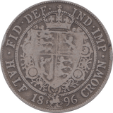 1896 HALFCROWN ( FINE ) 2 - HALFCROWN - Cambridgeshire Coins