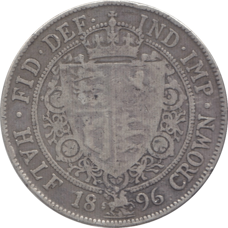 1896 HALFCROWN ( FINE ) 2 - Halfcrown - Cambridgeshire Coins