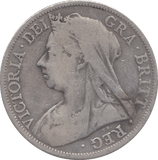 1896 HALFCROWN ( FINE ) 3 - Halfcrown - Cambridgeshire Coins