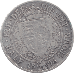 1896 HALFCROWN ( FINE ) 6 - Halfcrown - Cambridgeshire Coins