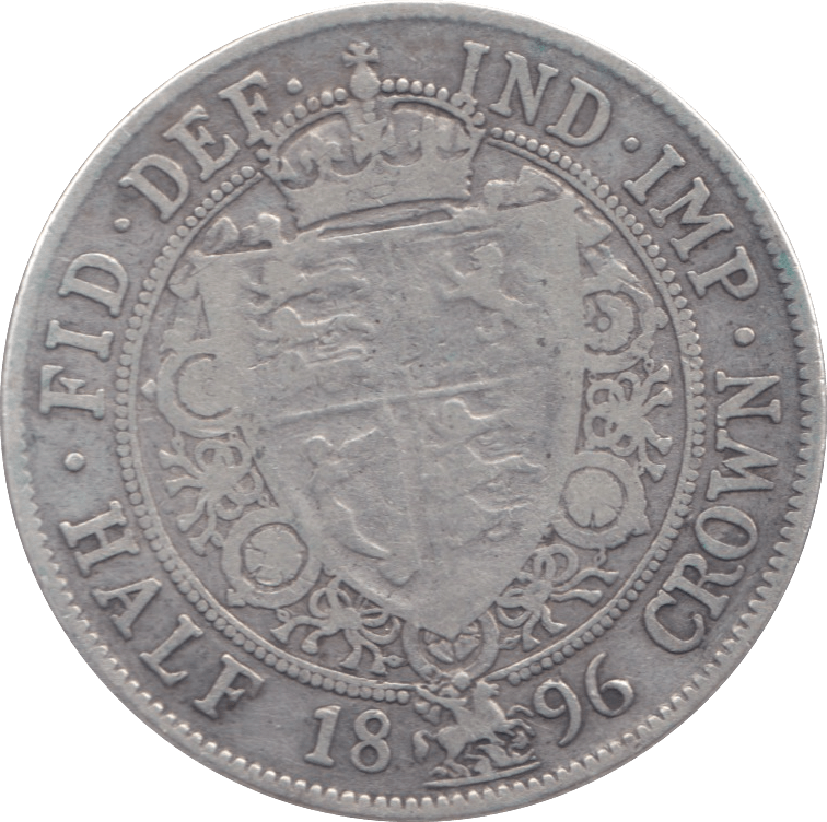 1896 HALFCROWN ( FINE ) 6 - Halfcrown - Cambridgeshire Coins