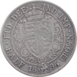 1896 HALFCROWN ( FINE ) 6 - Halfcrown - Cambridgeshire Coins