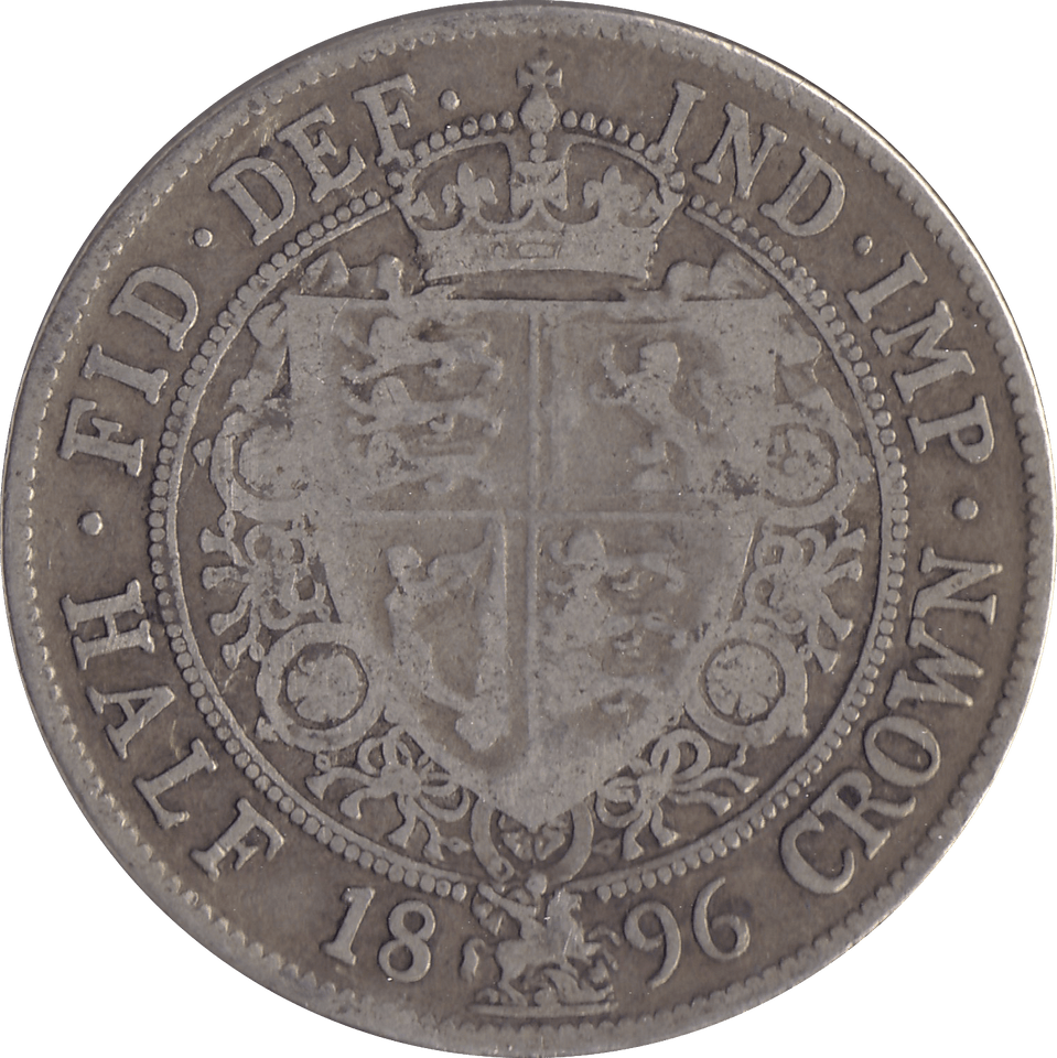 1896 HALFCROWN ( FINE ) 7 - Halfcrown - Cambridgeshire Coins