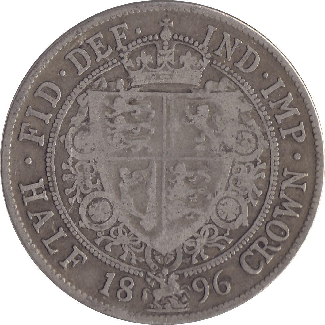 1896 HALFCROWN ( FINE ) 7 - Halfcrown - Cambridgeshire Coins