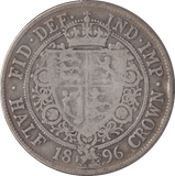 1896 HALFCROWN ( FINE ) - HALFCROWN - Cambridgeshire Coins