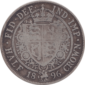 1896 HALFCROWN ( FINE ) - halfcrown - Cambridgeshire Coins