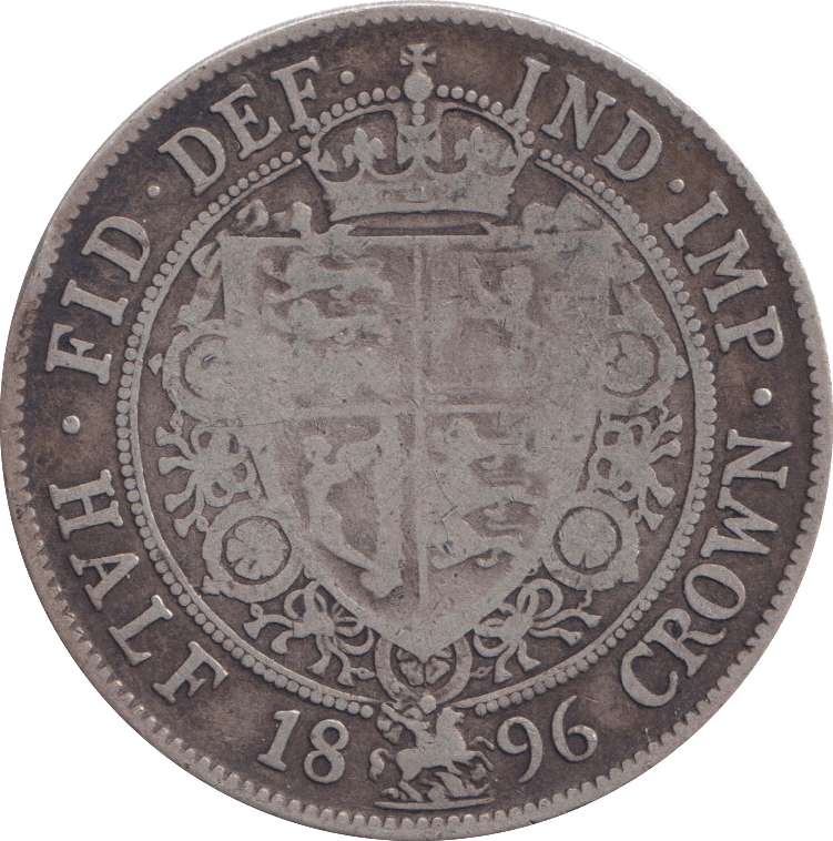 1896 HALFCROWN ( FINE ) - halfcrown - Cambridgeshire Coins