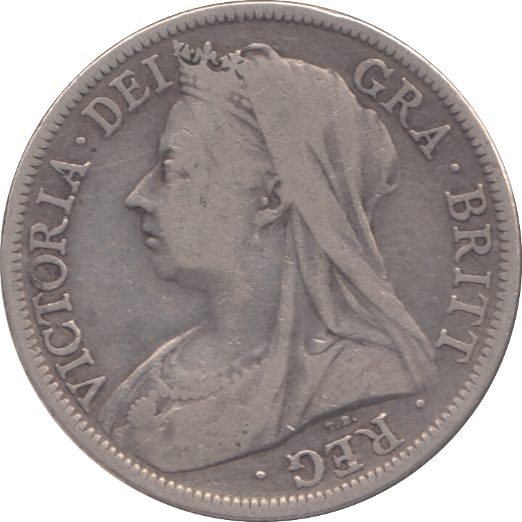 1896 HALFCROWN ( FINE ) - Halfcrown - Cambridgeshire Coins