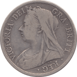 1896 HALFCROWN ( FINE ) - Halfcrown - Cambridgeshire Coins