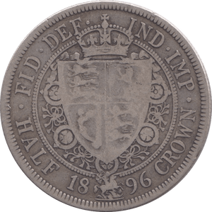 1896 HALFCROWN ( FINE ) - Halfcrown - Cambridgeshire Coins