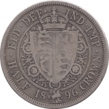 1896 HALFCROWN ( FINE ) - Halfcrown - Cambridgeshire Coins