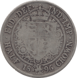1896 HALFCROWN ( FINE ) - Halfcrown - Cambridgeshire Coins