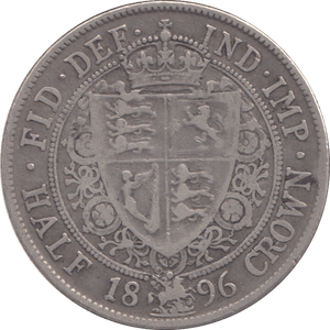 1896 HALFCROWN ( FINE ) - Halfcrown - Cambridgeshire Coins