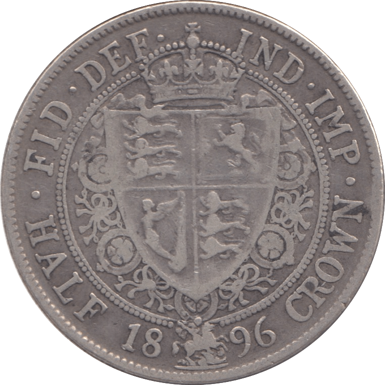 1896 HALFCROWN ( FINE ) - Halfcrown - Cambridgeshire Coins