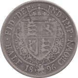 1896 HALFCROWN ( FINE ) - Halfcrown - Cambridgeshire Coins