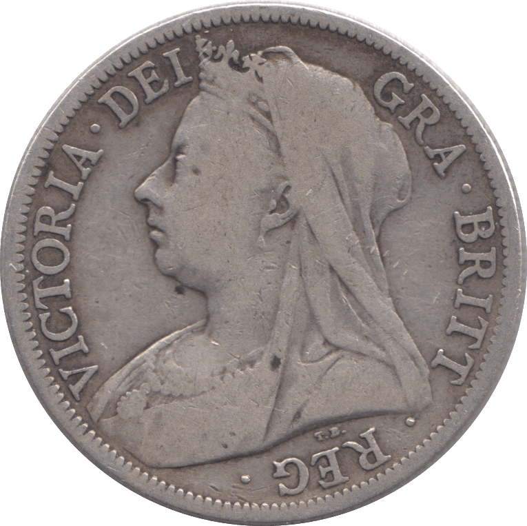 1896 HALFCROWN ( FINE ) - Halfcrown - Cambridgeshire Coins