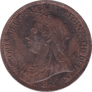 1896 HALFPENNY ( UNC ) B - Halfpenny - Cambridgeshire Coins