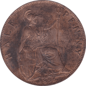 1896 HALFPENNY ( UNC ) B - Halfpenny - Cambridgeshire Coins