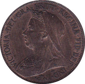 1896 HALFPENNY ( UNC ) - Halfpenny - Cambridgeshire Coins