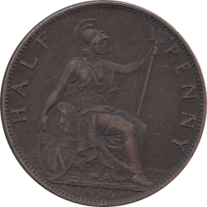 1896 HALFPENNY ( VF ) - Halfpenny - Cambridgeshire Coins