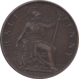 1896 HALFPENNY ( VF ) - Halfpenny - Cambridgeshire Coins