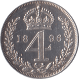 1896 MAUNDY FOURPENCE ( AUNC ) - MAUNDY FOURPENCE - Cambridgeshire Coins