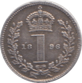 1896 MAUNDY ONE PENCE ( GVF ) 21 - Maundy Coins - Cambridgeshire Coins
