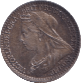 1896 MAUNDY PENNY ( EF ) - Maundy Coins - Cambridgeshire Coins